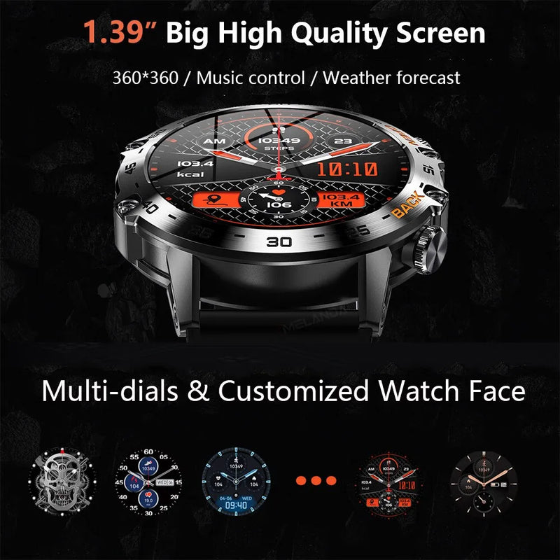 Smartwatch Steel 1.39 Multifuncional