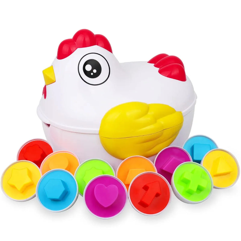 Brinquedo Educativo Galinha com ovos