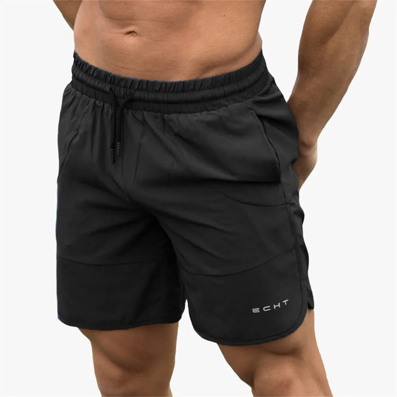 2023 New Men Gym Fitness Loose Shorts Bodybuilding Joggers Summer Quick-dry Cool Short Pants Male Casual Beach Brand Sweatpants