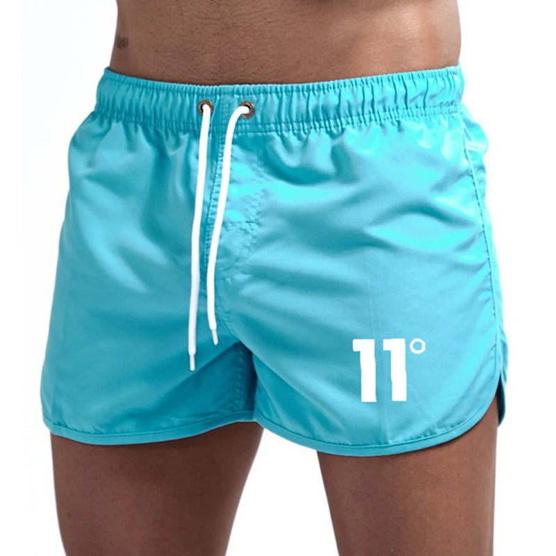 2023 Summer Men's Swimwear Brand Shorts Printed Beachwear Sexy Swim Trunks Men Swimsuit Low Waist Breathable Beach Wear Surf