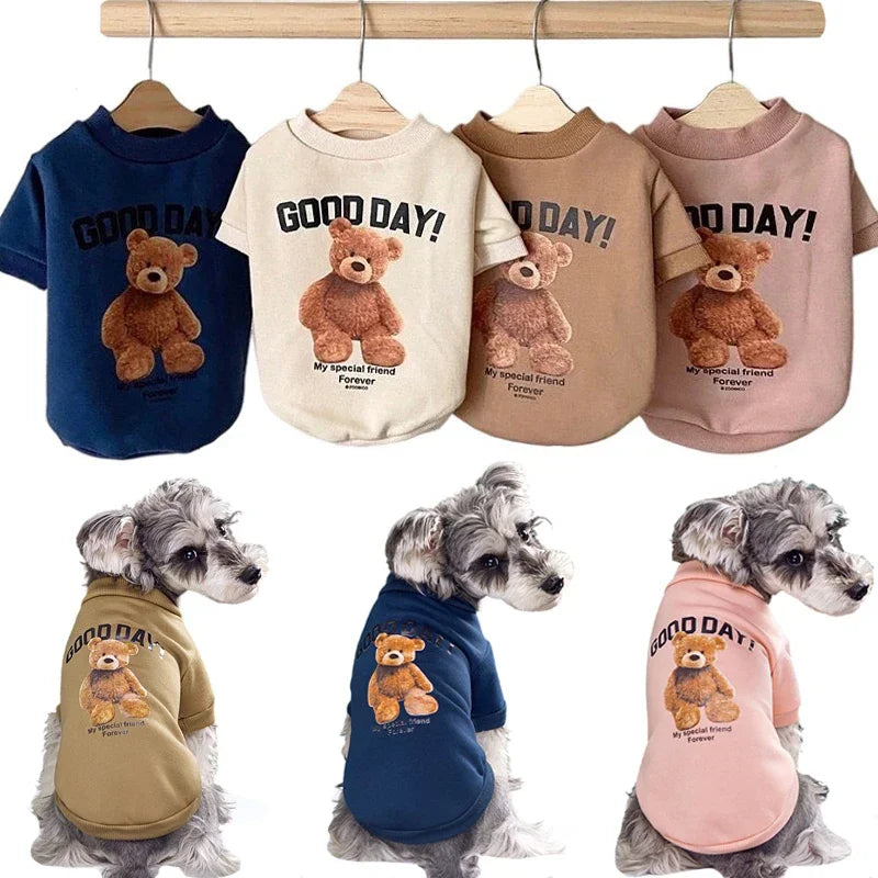 Camisola de urso fofa para animais de estimação